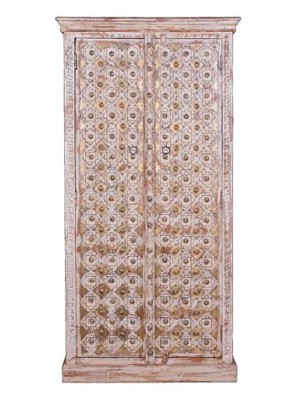 Brass fitted Two Door Wooden Almirah