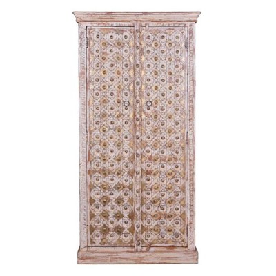 Brass fitted Two Door Wooden Almirah