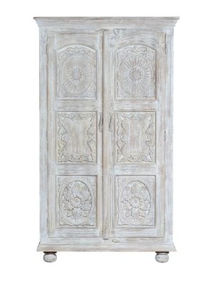 Elegent White Finish Almirah