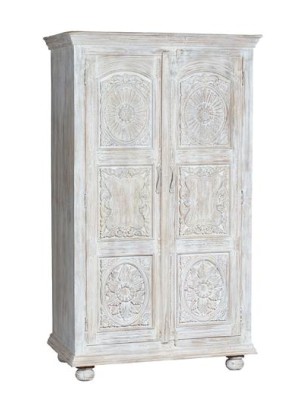 Elegent White Finish Almirah