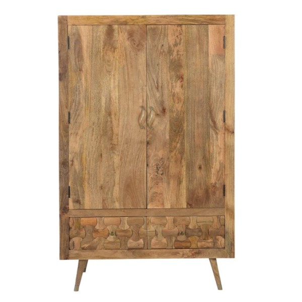 Two door two drawer solid wooden almirah 