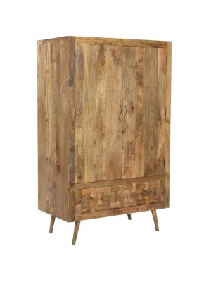 Two door two drawer solid wooden almirah 