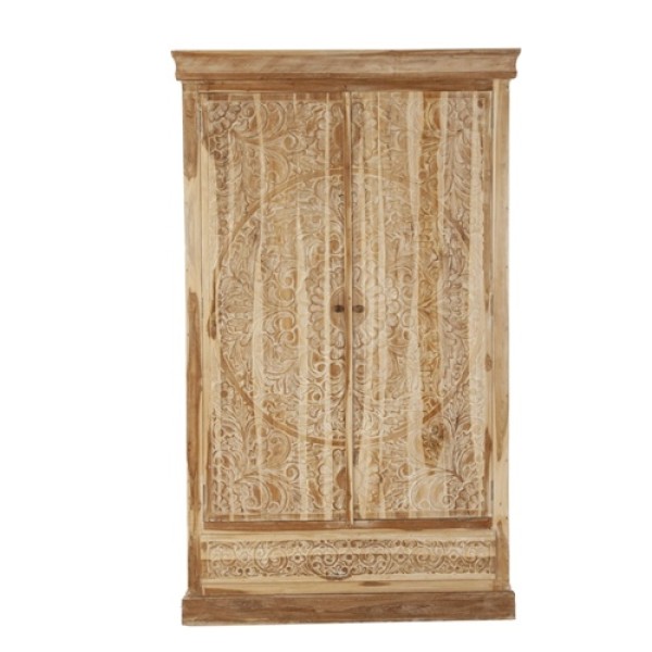 Jodhpurs Carving wooden Almirah 