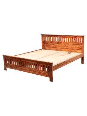 Enticing sheesham wood bed 