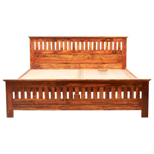 Enticing sheesham wood bed 