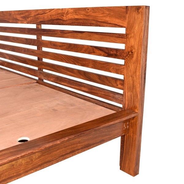 Indiana sheesham wood bed