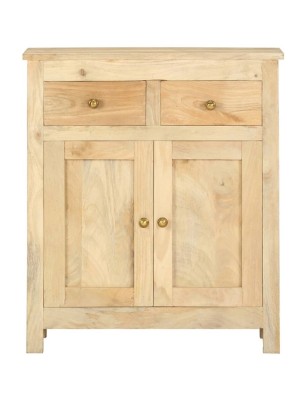 Two Drawer two door mango wooden cabinet