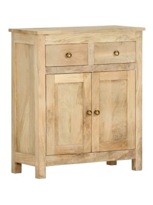 Two Drawer two door mango wooden cabinet