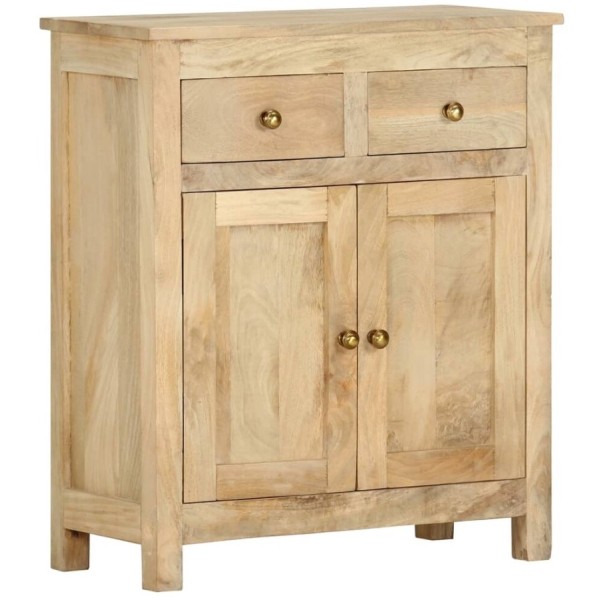 Two Drawer two door mango wooden cabinet