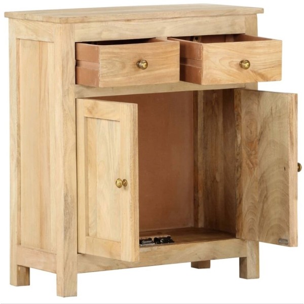 Two Drawer two door mango wooden cabinet