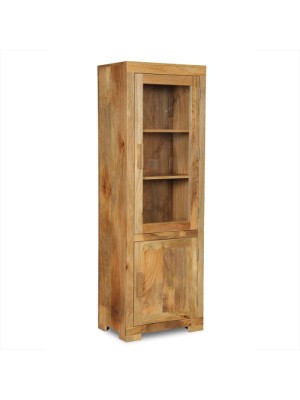 Elegant  mango wooden display cabinet 