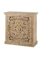 Indian Carving two door sideboard 