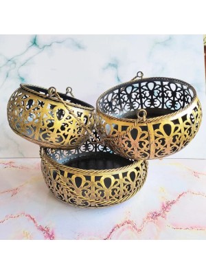 Iron vegetable/fruit basket set of 3 