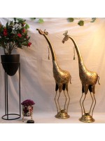 Artistic Golden Giraffe Candle holder / T light set of 2 