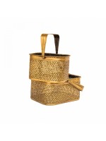 Metal Brass finish Fruit Basket Set Of 2 