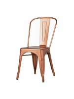 Copper finish Restaurant Chair   