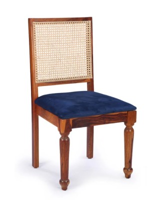 Elegant wooden cane chair