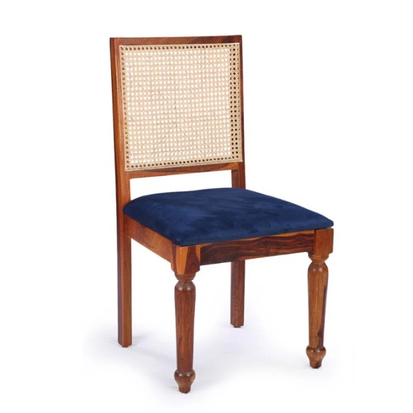 Elegant wooden cane chair