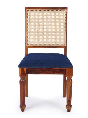 Elegant wooden cane chair