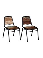 Classic Iron chair set of 2 