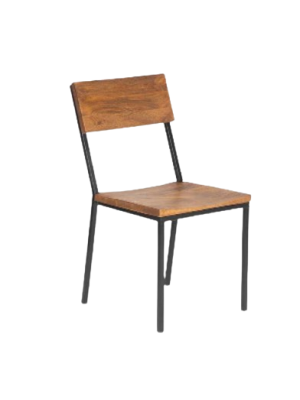 Metal wooden cafe chair 