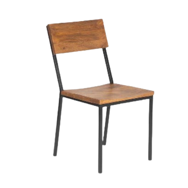 Metal wooden cafe chair 