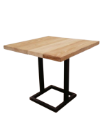 Restaurant coffee table with wooden top 