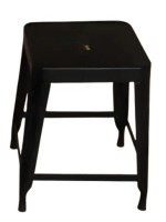 Black iron stool for restaurant / cafe 