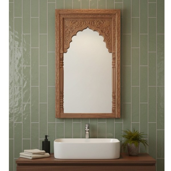 Indian carving mirror frame 