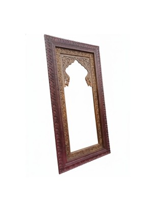 Dual tone carving mirror frame 
