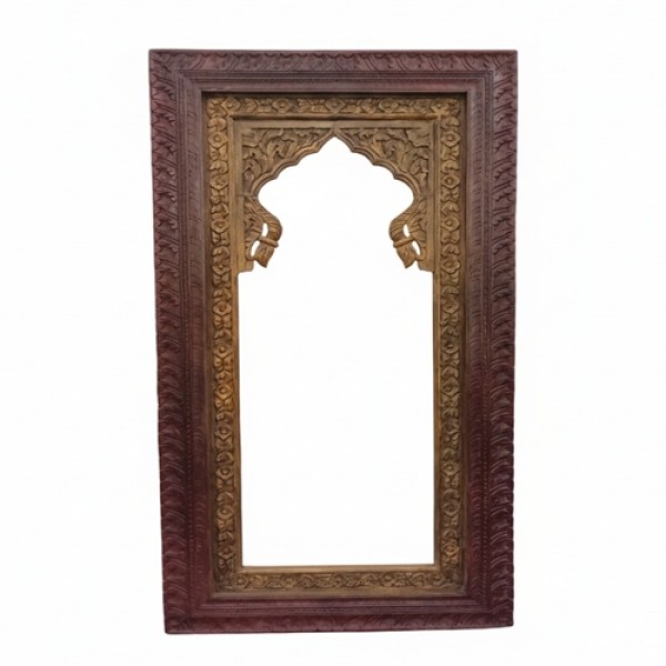 Dual tone carving mirror frame 