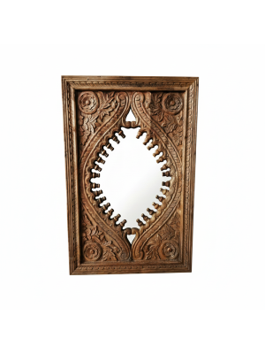 Wooden carving mirror frame 