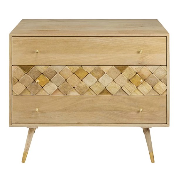 Mango wooden Chest with three drawers