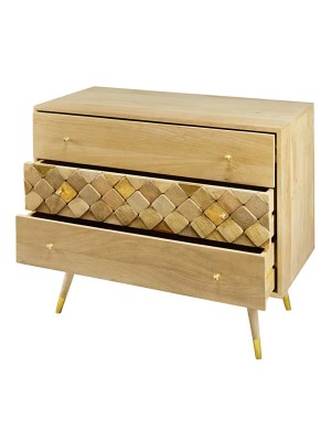 Mango wooden Chest with three drawers