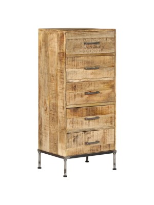 Five drawers solid wooden chest 