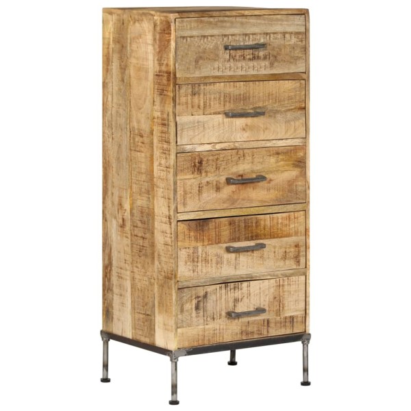 Five drawers solid wooden chest 