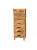 IFH Solid mango wood tall Chest of Drawer with seven drawers