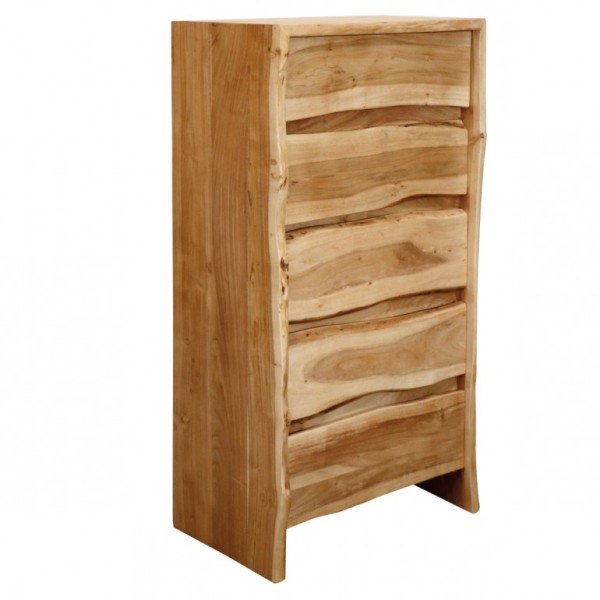 IFH Solid mango wood tall bedroom Chest of Drawer