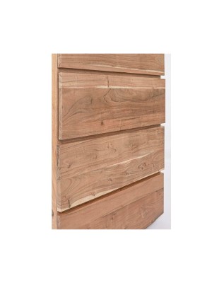 Natural solid mango wood five drawers chest 