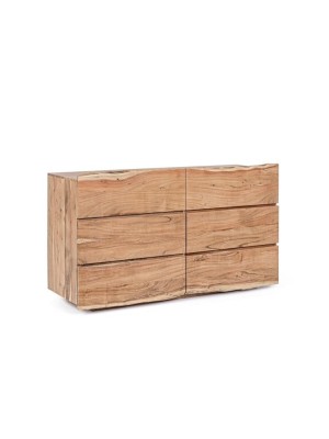 Six drawer solid mango wood chest 