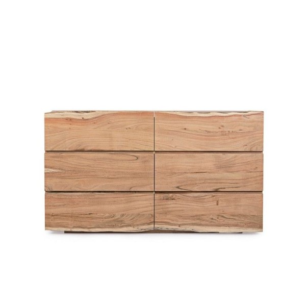 Six drawer solid mango wood chest 