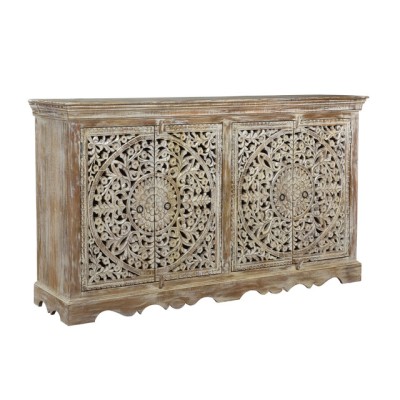 Indian four doors Carving Sideboard