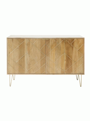 Natural Finish Mexico Mango Wood Sideboard