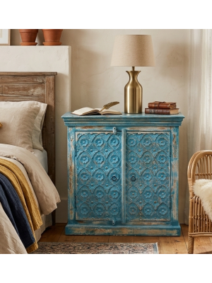 Hand Carved two Door Solid Wood Sideboard