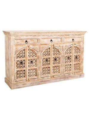 Mughal style solid wood sideboard